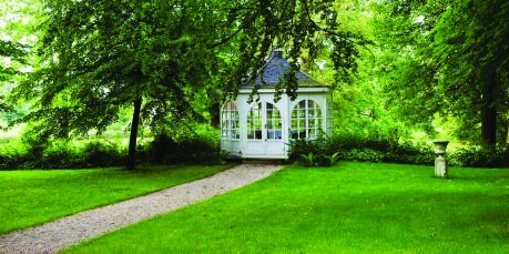 Landscaped gardens and gazebos