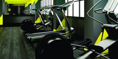 Modern gym and fitness zone
